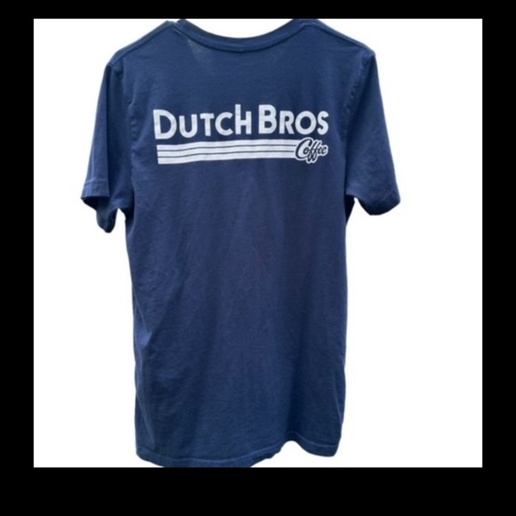 Unisex Dutch Bros Classic Vintage Navy T-Shirt SMALL+Medium/Large Crewneck 1992 - Picture 7 of 8